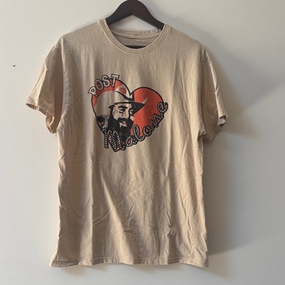 Post Malone Beige Graphic Tee - Men